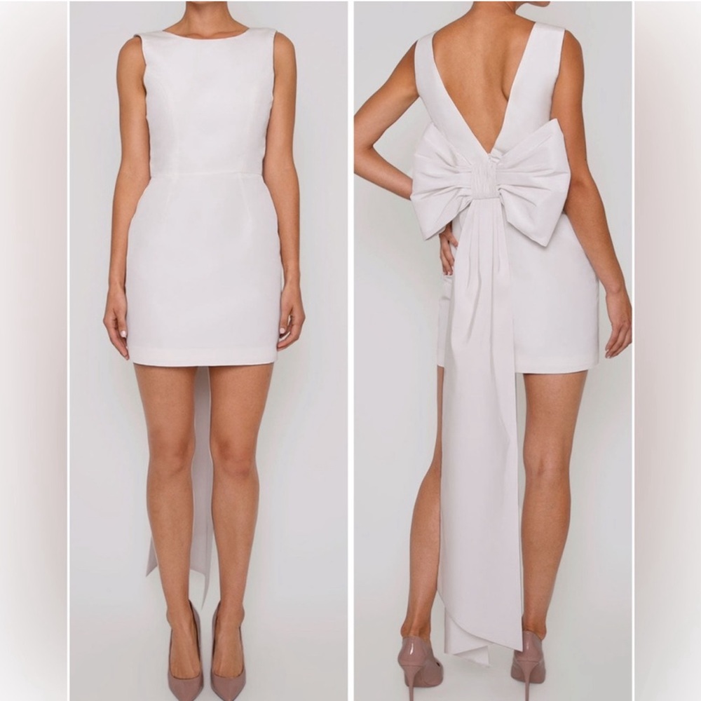 $1225 ALEXIA MARIA ELLA SILK FAILLE MINI DRESS size 12